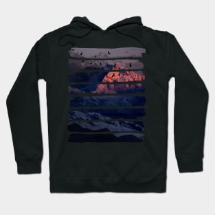 Mountain Range - Pink Sunset Hoodie